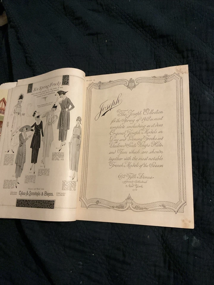 Vogue Magazine ~ March 15, 1918 ~ Helen Dryden De Meyer Palm Beach Paris Fashion - Image 3 of 4