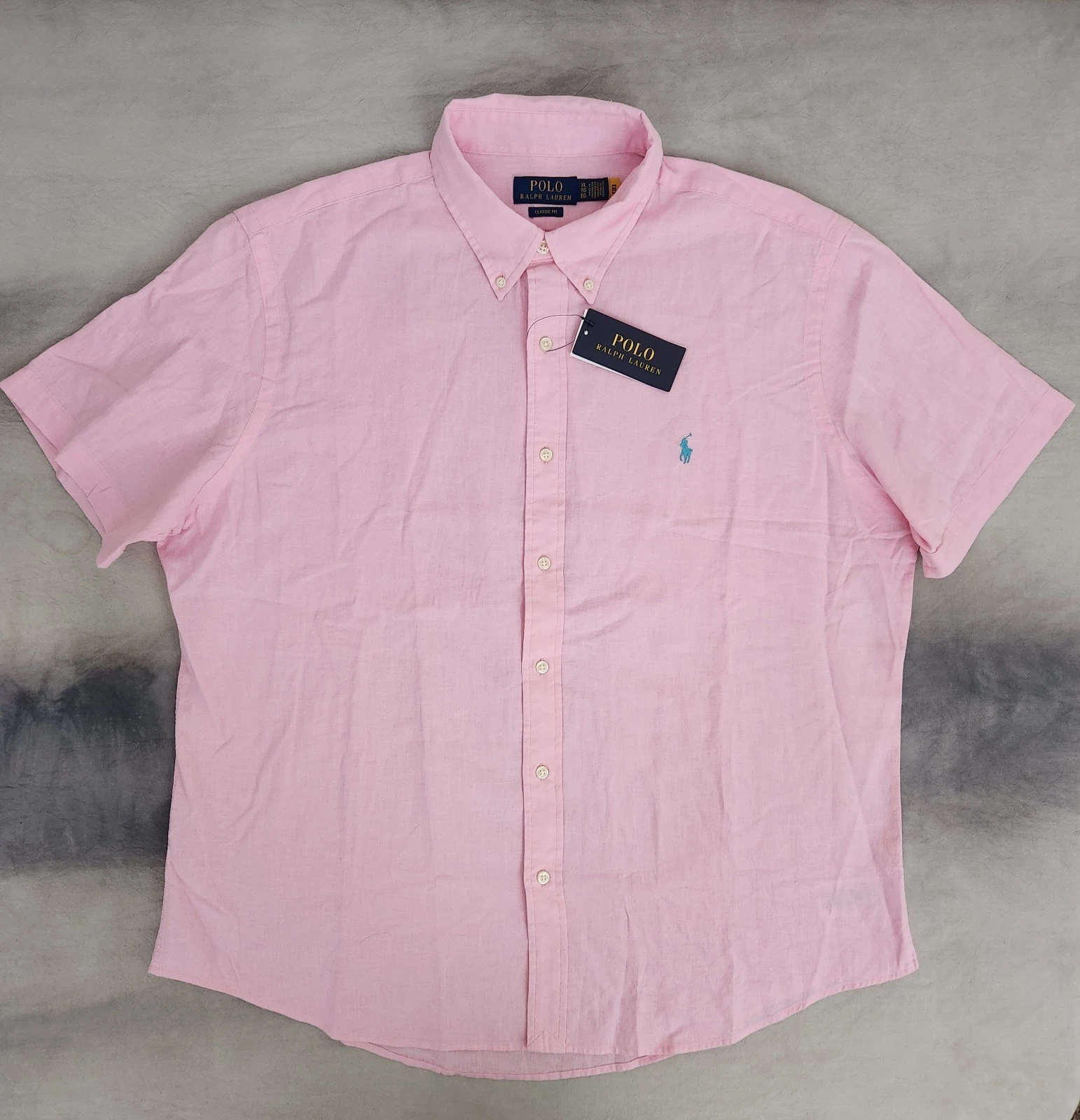 Polo Ralph Lauren Classic Fit Linen/Cotton Button SS Pink Men's Size XL New
Opens in a new window or
