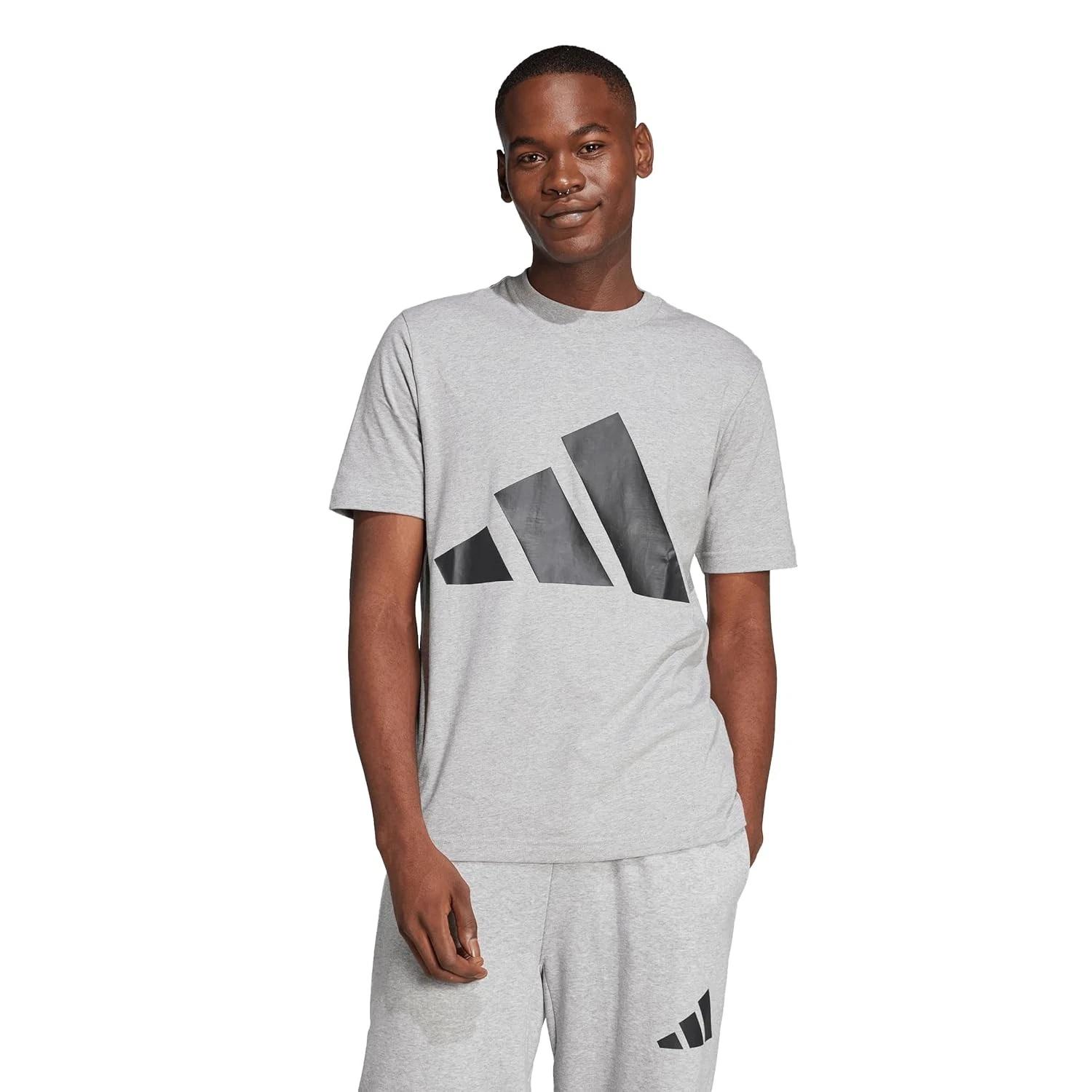 adidas Men's Essentials Big Logo T-Shirt Cotton Short Sleeve Tee S-3XL