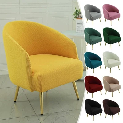 Stretch Club Bath Tub Armchairs Chair Cover Polar Fleece Single Sofa Cover