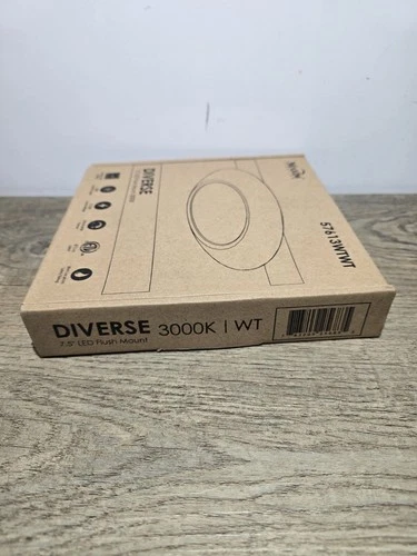 Maxim Diverse LED Light - Flush Mount 13.5 Watts, White 57613WTWT Outdoor Rated - Picture 5 of 6