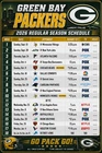 6" Green Bay Packers 2026 NFL Schedule Magnet Refrigerator Locker
