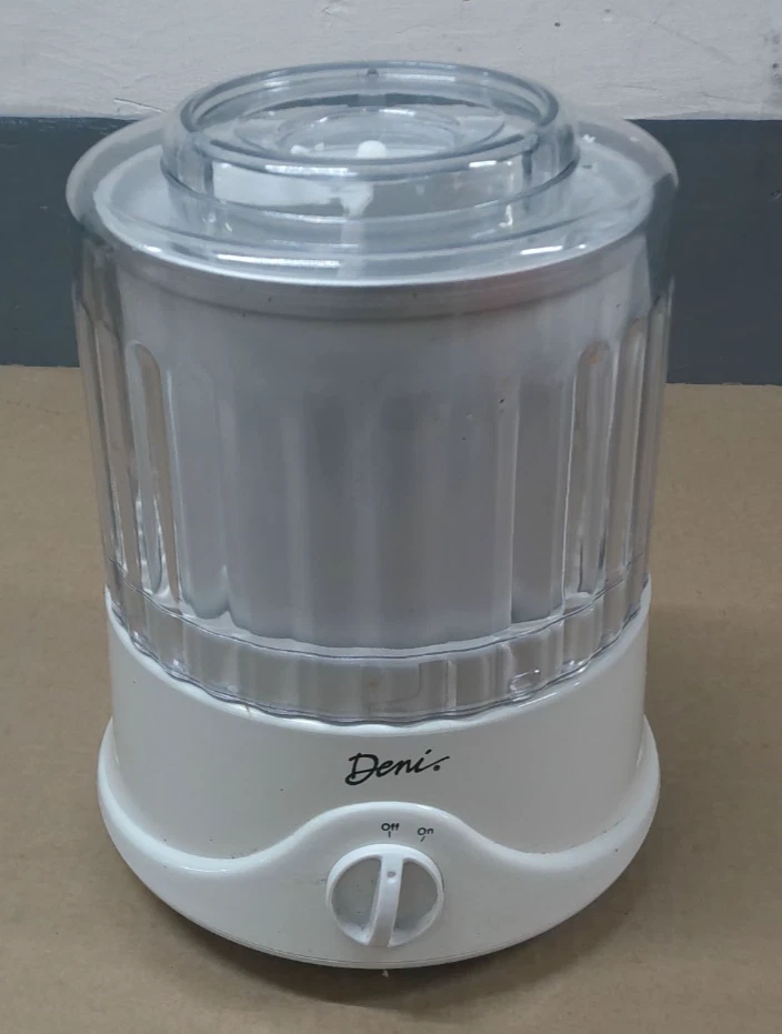 Deni Model 5100 Mini Ice Cream Maker Frozen Yogurt Sorbet Machine White Electric
