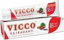 Vicco Vajradanti Herbal Toothpaste Ayurvedic Gums Teeth 100g, 3.5oz 2 pack
