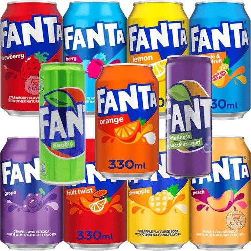 BEBIDA SODA AMERICANA DE SABOR NATURAL FANTA 355 ml (3, 5, 9 latas) - Imagen 2 de 19