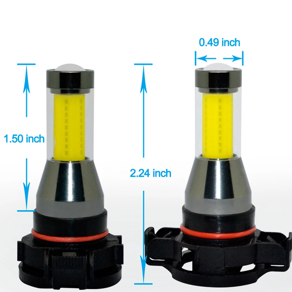 Alla Lighting High Power LED Fog Light Bulb Driving Lamp 6000K Bright White,2504 - Image 4 of 4