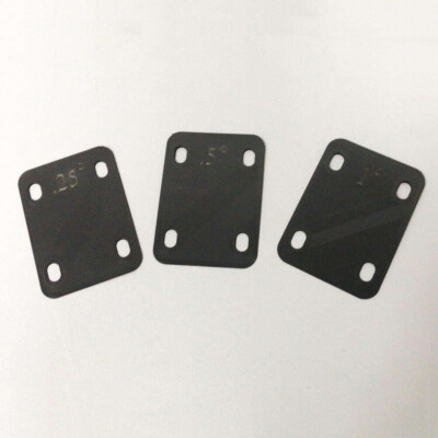 3Pcs Electric Guitar Neck Shims 0.25 0.5 1 Degree Neck Plate Replacement Parts##