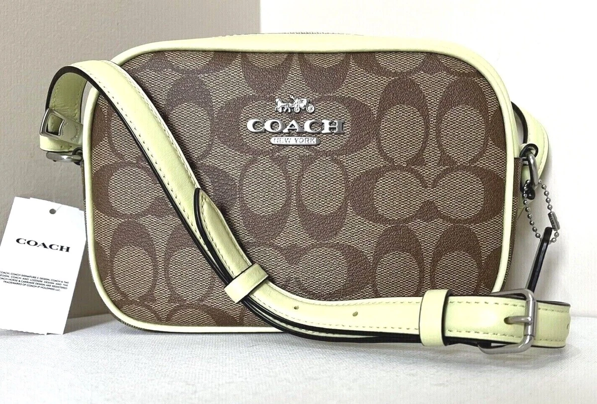 Coach C9926 Mini Jamie Camera Bag In Signature Canvas In SV/Khaki/Pale