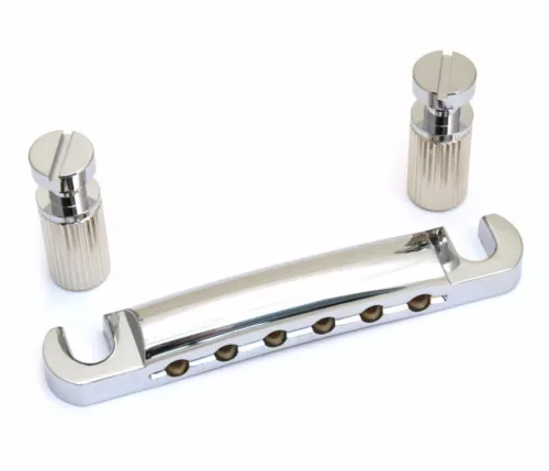 TP-0400-010 Gotoh Chrome Stop Tailpiece with Studs For USA Gibson® Guitar 