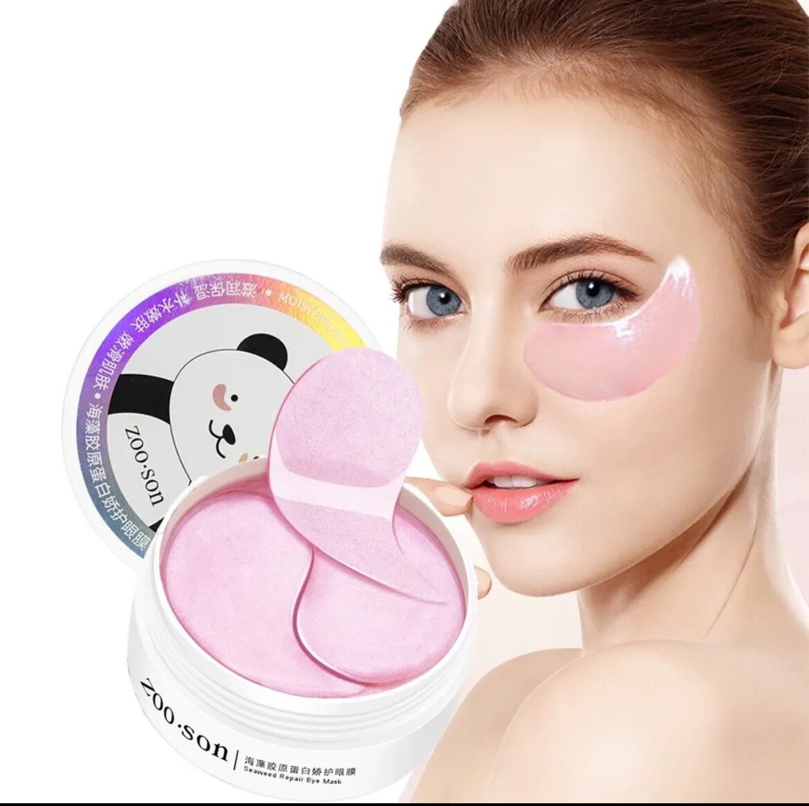 Collagen Under Eye Mask for Puffy Eyes & Wrinkles – Cute Panda Design-image