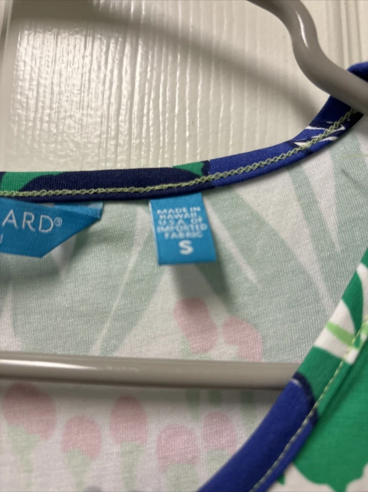 Tori Richard Honu Lana Floral Print Bell Sleeve Shift Dress S - Image 3 of 4