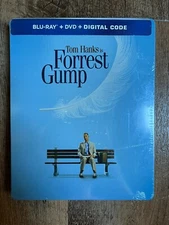 Forrest Gump w. Steelbook (Blu-ray + DVD + Digital, 1994, Region Free) *NEW*