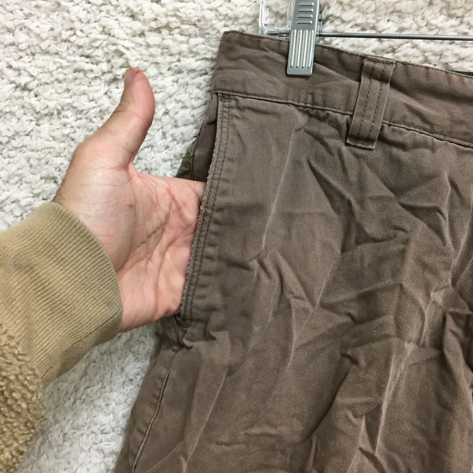 Billabong Shorts 31 Mens Brown Chino Pocket Skater Modern Fit Flat Front Casual - Image 3 of 4