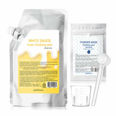 Medi Flower Cream Modeling Pack White Sauce 700g + Powder 40g + Measuring Cups