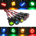 8 10 12 14 16mm Warning Pilot Light LED Dash Panel Indicator Lamp Car 12V-36V