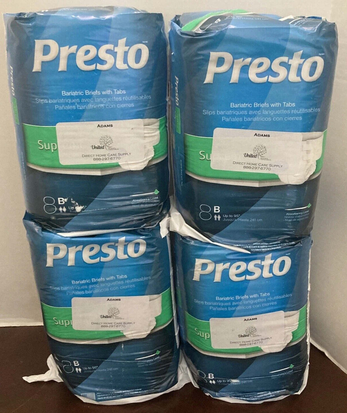 Presto Supreme Slip Bariatrique Taille B XXX Large 78