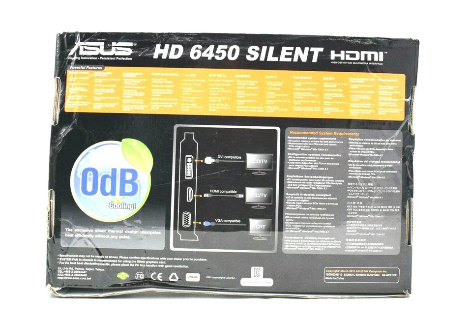 Asus ATI Radeon HD6450 Low Profile PCI-Express Video Card  - Image 3 of 4