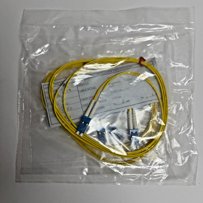 2X 2m (78' 6.5Ft) LC to LC UPC Duplex 2.0mm 9/125 Single Mode Fiber Patch Cable