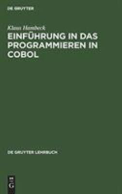 Einführung in Das Programmieren in Cobol, Hardcover by Hambeck, Klaus, Like N...