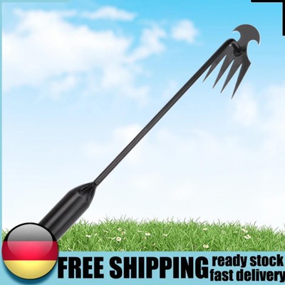 2pcs 4 Teeth Hand Weeder Remover Dual Purpose Uprooting Weeding Tool Garden Tool