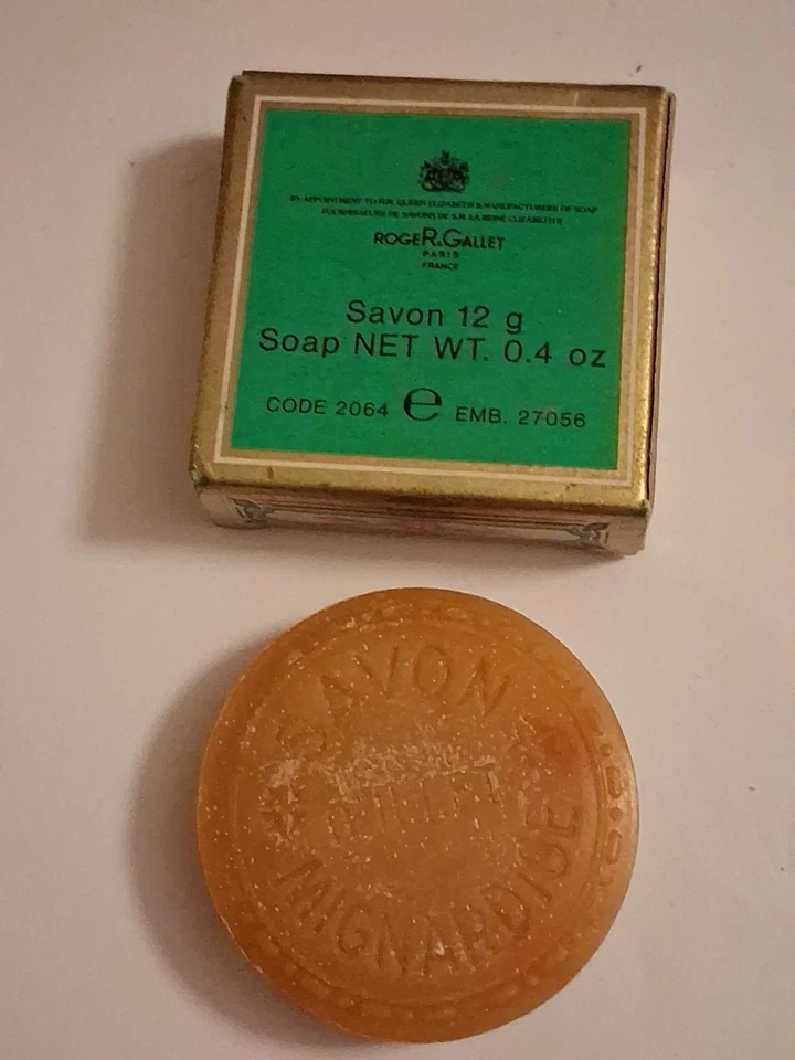 Vintage Gast Seife RogeR & Gallet Savon Nelke Ceillet  Mignardis 12 Gr. Cod.2064 - Bild 2 von 4