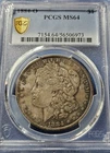 1884-O Morgan Silver Dollar, PCGS MS-64, Crazy Toning, Fresh New Holder