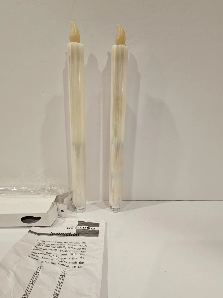 Juego de 2 velas cónicas sin llama Biedermann & Sons artículo nº CE4 Foto 3 de 4