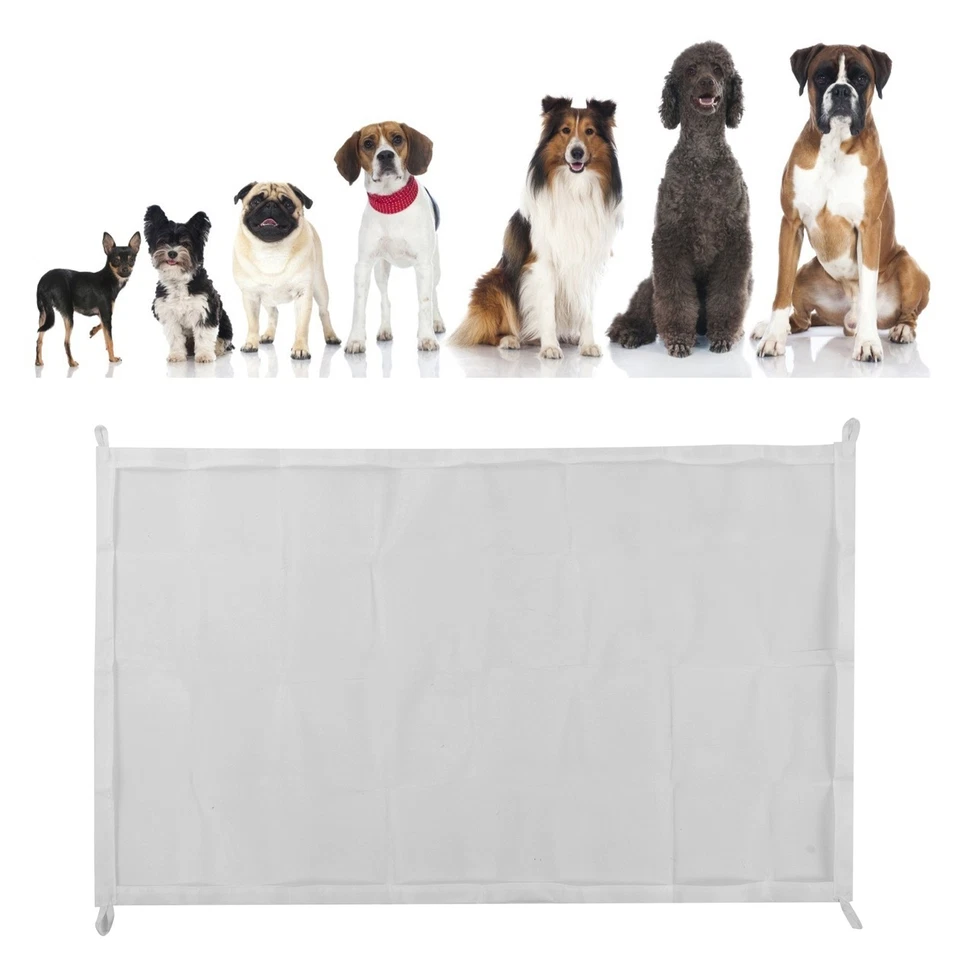 Portable Retractable Dog Fence Isolation Gate For Door Stairs - Image 4 of 4