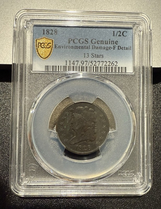 1828 Classic Head Half Cent 