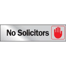 Hy-Ko™ 2X8 No Solicitors Sign 2" x 8" (10 pcs.)