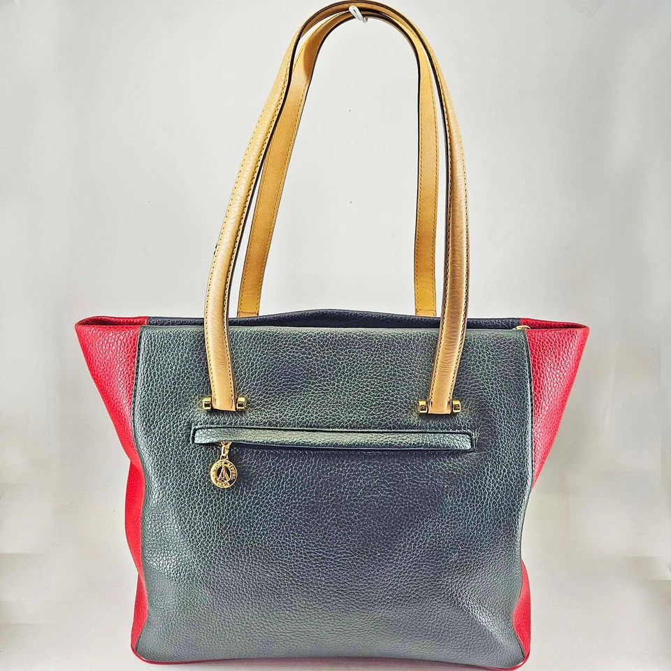 Bolso de Mano 1887 La Tour Eiffel Cuero Bloque de Color Multicolor Rojo Azul Verde Foto 2 de 4