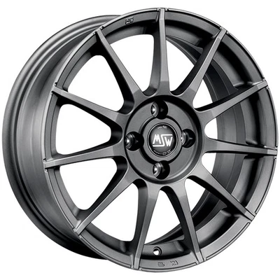 ALUFELGE MSW MSW 85 FUR CITROEN - DS C3 7X17 4X108 MATT GRAPHITE JYW - Bild 1 von 4