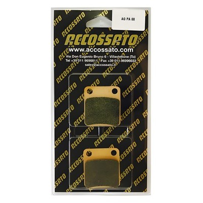 BREMSBELÄGE ACCOSSATO HINTEN FÜR KAWASAKI KX 65 2000 > 2024 1 PAAR ST