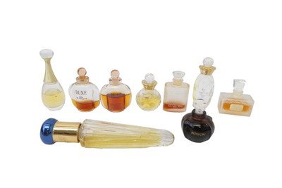 Dior Mini Perfume Bottle Lot Poison Dune Dolce Vita Mixed Partials Empty