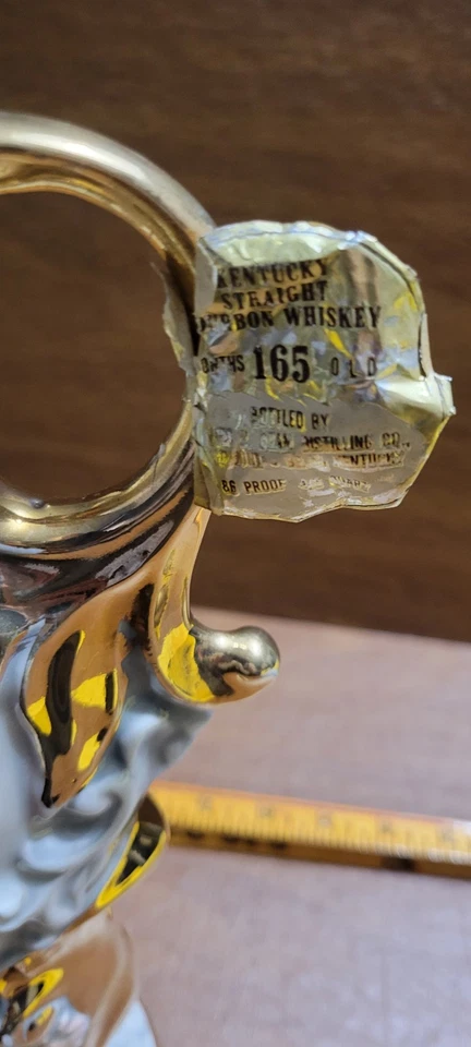 Vintage Jim Beam 165 months Decanter Empty 1971 Barware Decor Floral - Image 3 of 4