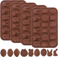 4 StüCk Ostern Silikon Schokoladenformen, Silikon Backform