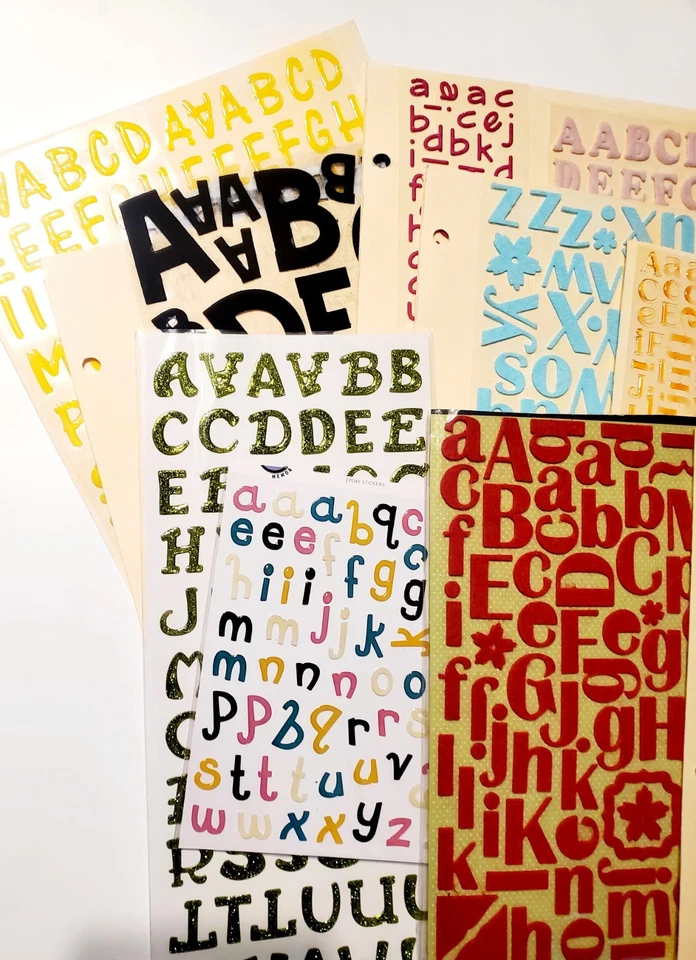 1. Alphabet Stickers  44 Sheets most Double-Sided for Scrapbooking & Crafts! - Image 3 of 4