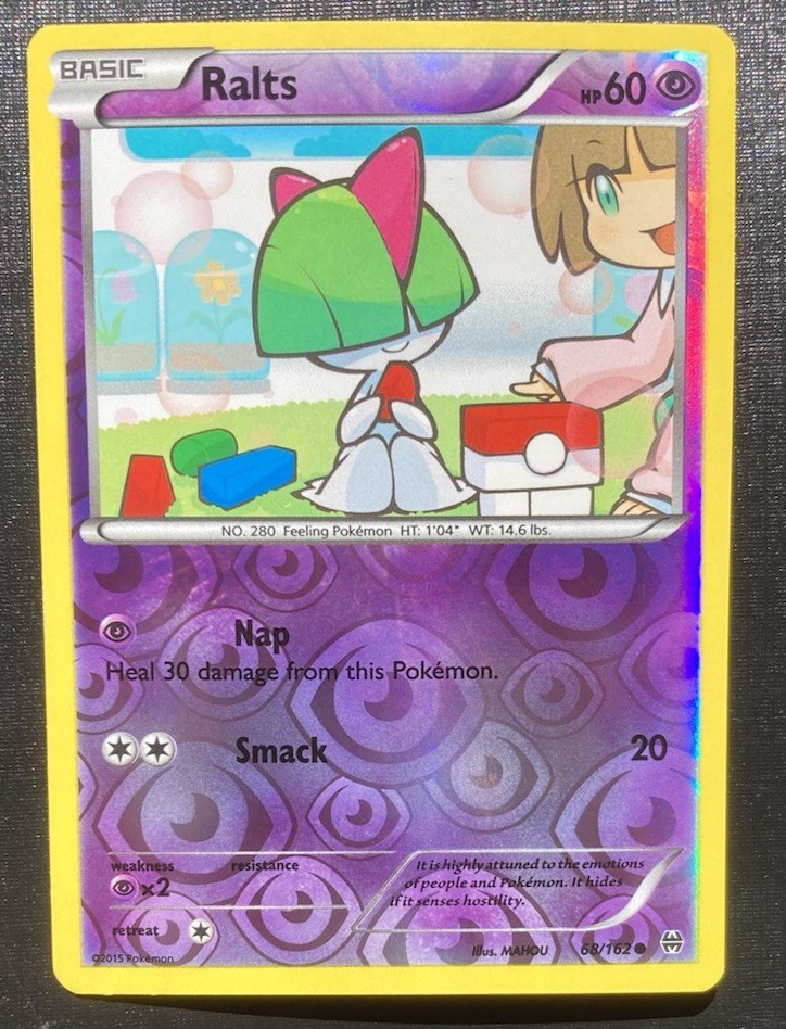 Ralts 68/162 Pokémon Breakthrough Reverse Holo Common TCG LP