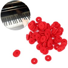 90Pcs Piano Ring Gaskets Soft Wool Small Red Tuning Tool Accessories 1mm Th Fit
