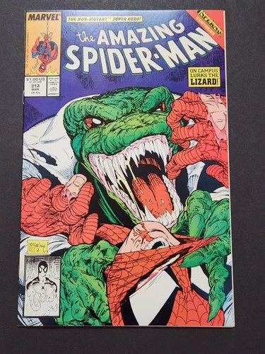 Amazing Spider-Man 313 (VF) McFarlane Art! Lizard App 1989 Marvel