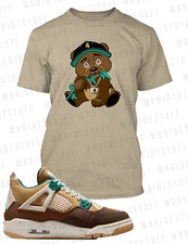 Mens Tee Shirt Chronic Weed Bear Tee to Match J4 Cacao Shoe Pro Club Shaka RTP T