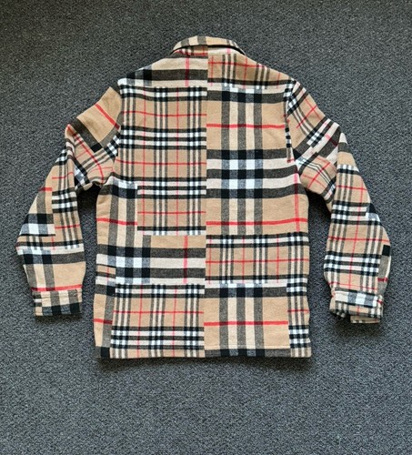 Sobrecamisa de gran tamaño con patrón de cuadros Burberry - Imagen 3 de 14