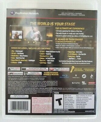 Def Jam - Rapstar PS3 Playstation 3