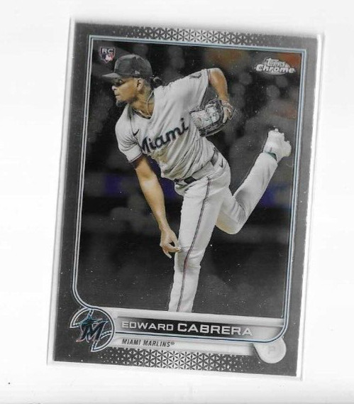 2022 Topps Chrome Edward Cabrera Rookie #64 Marlins