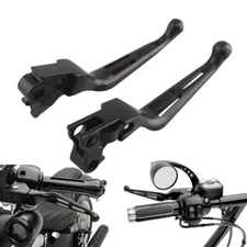 Aluminum Brake Lever Set Slotted Brake Clutch Levers For Harley Street Road FLHX