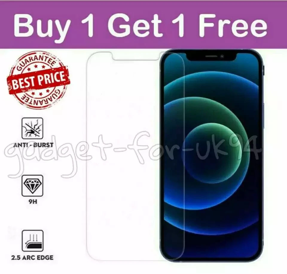 For iPhone 8 Plus XR 113 14 15 16 17 Pro Gorilla Tempered Glass Screen Protector - Image 4 of 4