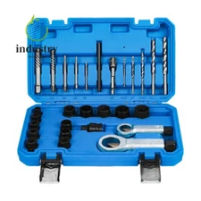 28Pcs Impact Damaged Bolt Nut Screw Remover Extractor Socket Tool Removal Set