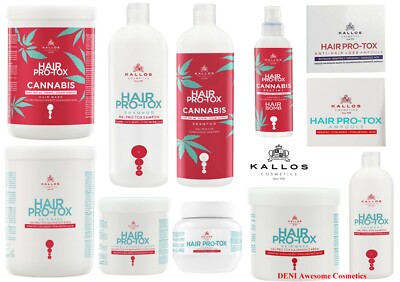 KALLOS PRO TOX PROFESSIONELLE HAARMASKE, SHAMPOO MIT KERATIN & KOLLAGEN