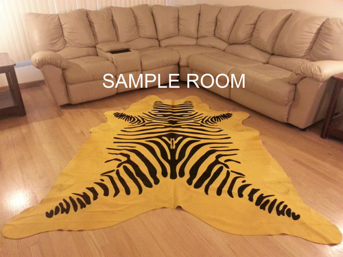 Cowhide Area Rug - SOLID WHITE -  48" W x 70" - GRADUATION Gift ! - Picture 6 of 6