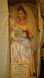 porcelain bride doll